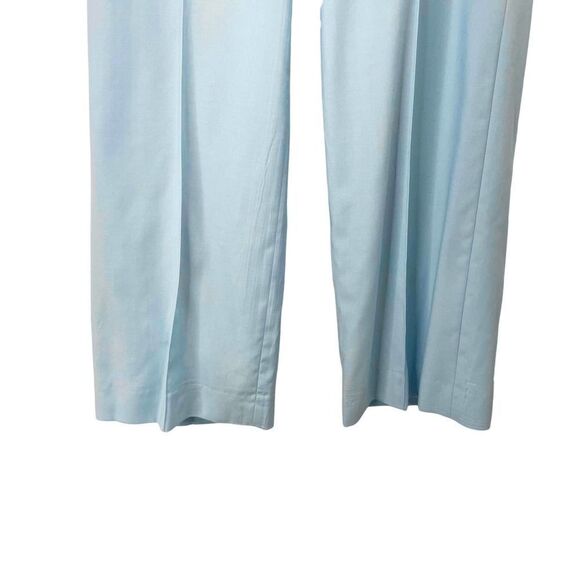 J. Crew Collection Full-length wide-leg tuxedo pant in Italian wool Sz 12 blue - Picture 6 of 11